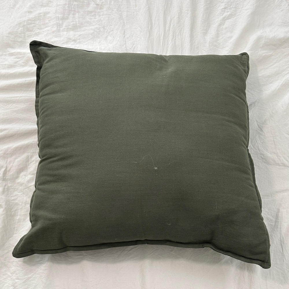 Dark Green Throw Pillow